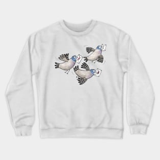 Brieftauben - Racing Pigeon - Taube - Dove Crewneck Sweatshirt